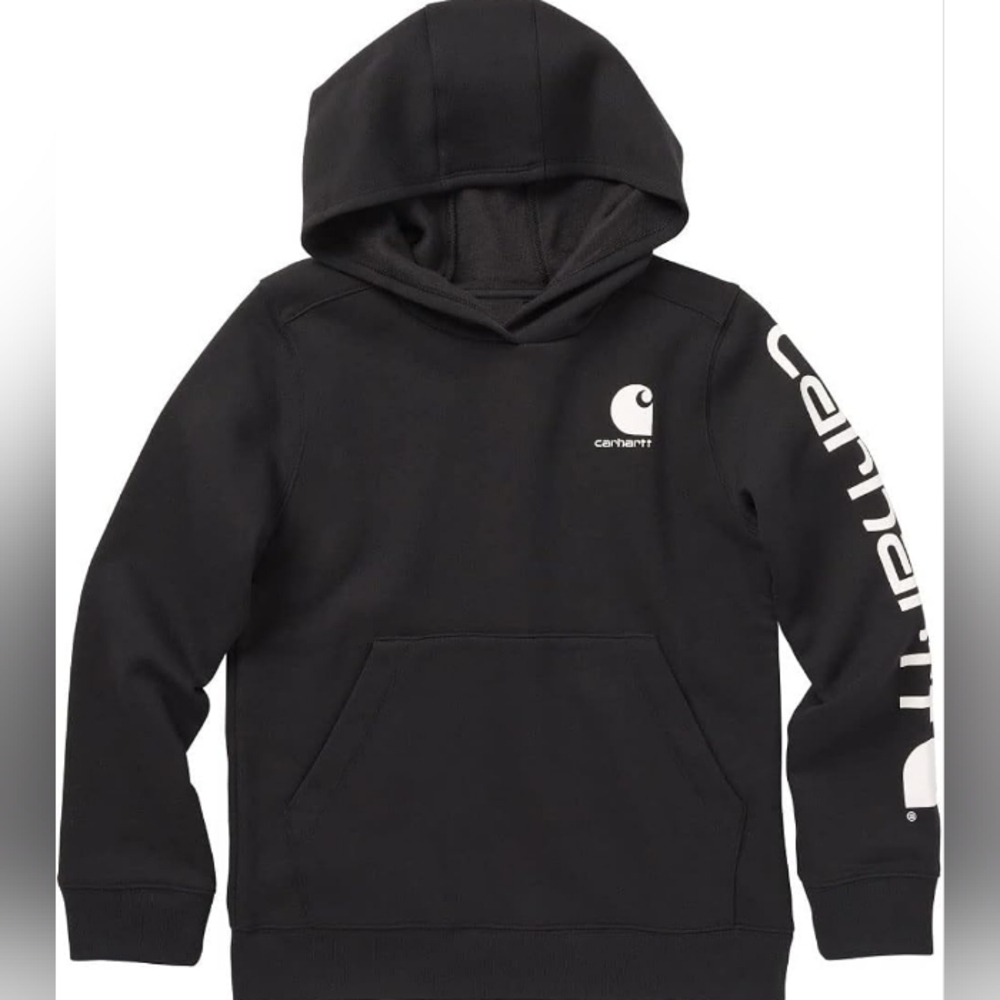 Carhartt LS Graphic Sweatshirt Boys M 10/12 Caviar Black